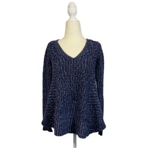Anthropologie Moth oversized sweater in navy— XXS